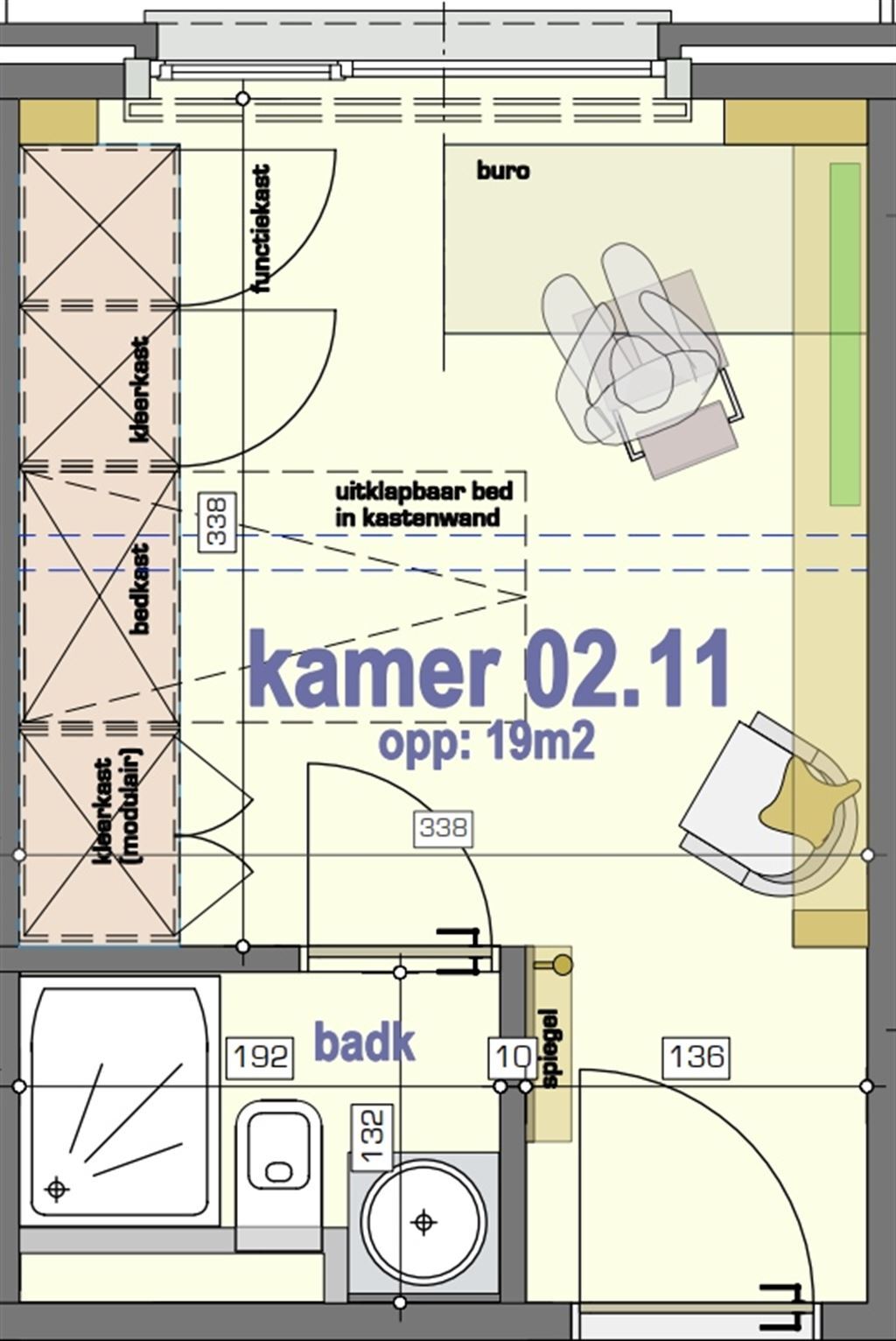 Dorm room for rent in LEUVEN